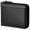 RFID Wallet for Men Leather Zip Wallet Bifold Card Holder