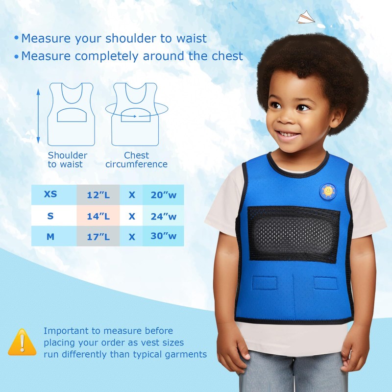 TOPARCHERY Weighted Vest for Kids with Sensory Needs - Compression