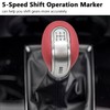 Hoembpn 5 Speed Car Gear Knob Universal Leather Gear Lever