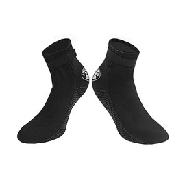 3mm Neoprene Wetsuit Socks Women Men Anti-Slip Diving Socks Quick Dry Sports Aqua Shoes Water Fins Socks Swim Shoes Snorkeling Beach Shoes Boots for Snorkeling Swimming Surfing Sailing Kayaking Black