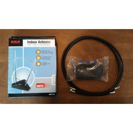 RCA Indoor TV Antenna VHF/UHF/FM Stero Terrestrial HDTV w/ TVC-90 Cable Switcher