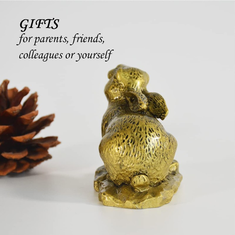 ILEWEI 2023 Fengshui Chinese Zodiac Sign Rabbit Statue New Year