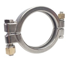 LOZOME High Pressure Sanitary Clamp Bolted Tri Clamp Clover Stainless Steel 304 (Tri Clamp: 3 Inch) Tube Fittings Connection