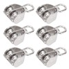 10PCS M15 Pulley Block Stainless Steel Heavy Duty Traction Wheel