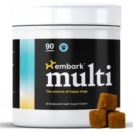 Embark Multi | All-in-1 Supplement for Dogs, 90 Soft Chews – Joint, Skin, Coat, Eye, Brain, Immune Health Support – Vet-Formulated, Made in The USA Using Globally Responsibly-sourced Ingredients