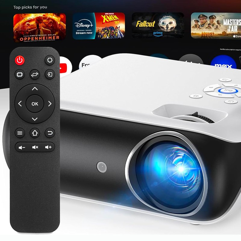 Molgoc Replacement Remote for Mini Projector,Compatible with HAPPRUN H1 Mini