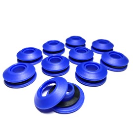 AWAPRO Eyelets Set – Pack of 10 Blue for Tarpaulins Rust-Proof 28 x 28 x 12 mm Plastic Eyelets for Tarpaulin Pool