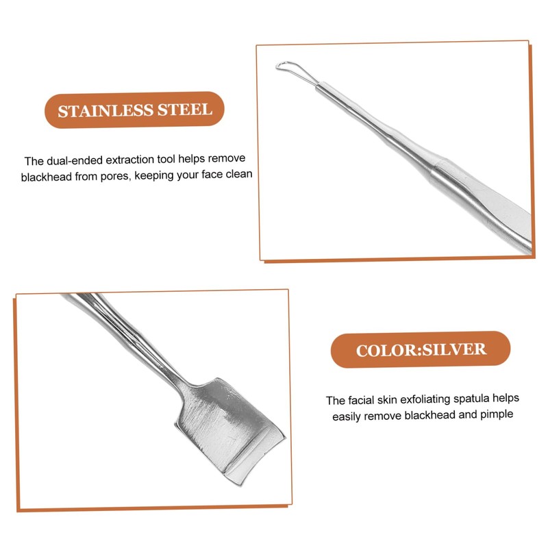 Healeved Facial Pimple Cleaning Tool Blackhead Remover Stainless Steel Blackhead