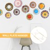 Healeved Invisible Plate Hanger Wall Plate Hanger: 4pcs Stainless Steel