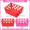 Hushee Hushee 16 Pcs Valentine's Day Plastic Storage Basket Rectangular