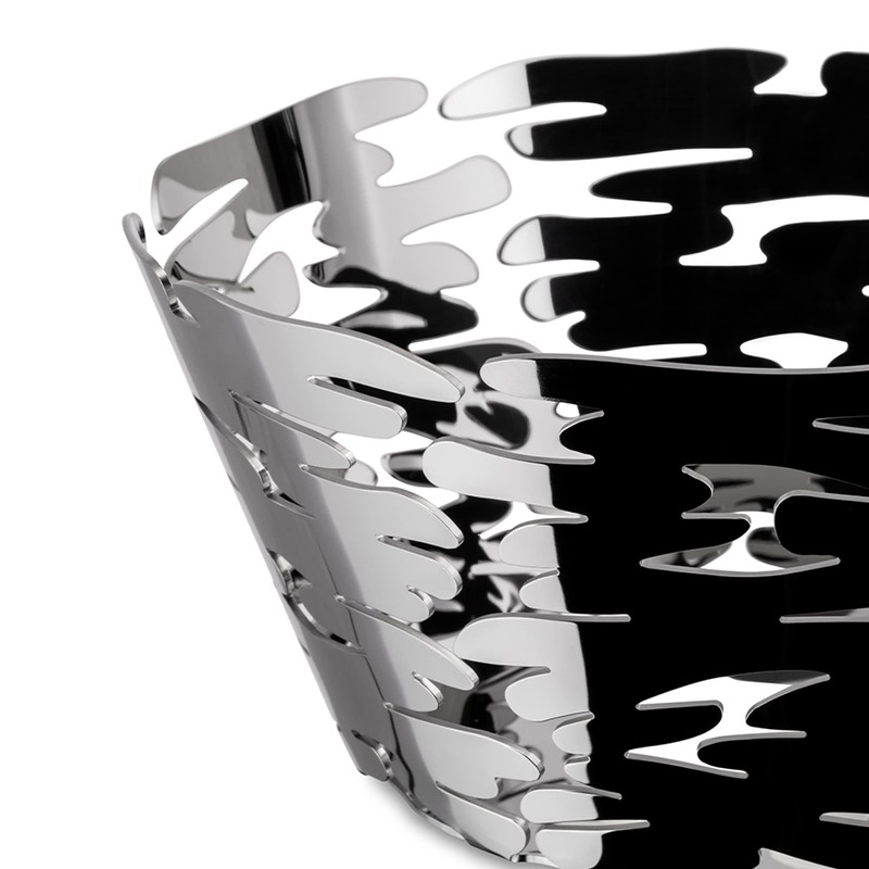 Alessi Barket BM10/21 Design Basket Bowl with Openwork Decoration, 18/10