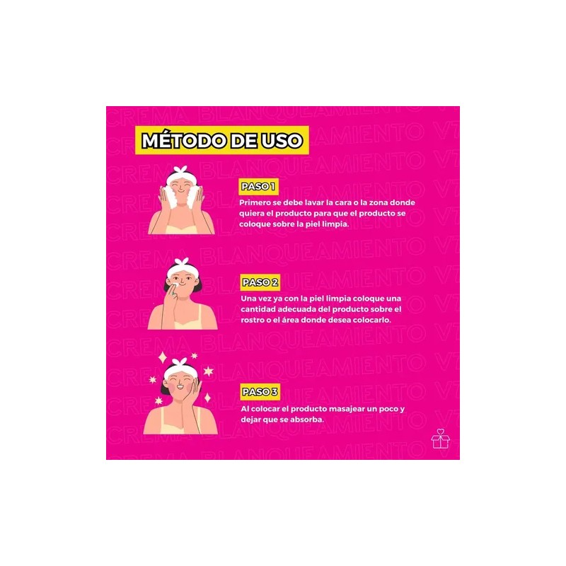 Crema Bioaqua Hidratación Profunda + Blanqueamiento V7 Deep Hydration And