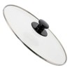 SPARES2GO Complete Oval Glass Lid & Knob Handle compatible with