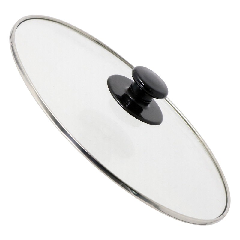 SPARES2GO Complete Oval Glass Lid & Knob Handle compatible with