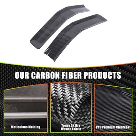 for Hummer EV Accessories Rearview Mirror Anti-Collision Scratch Scraping Strip,Genuine Carbon Fiber Rearview Mirror Protector Compatible with Hummer EV 2024-2025 Exterior (Black)