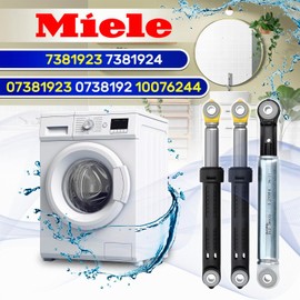Set of 3 Shock Absorbers Washing Machine 75N and 120N Diameter 8 mm with Original Code 7381923 7381924 07381923 0738192 10076244 for Miele MONTERAL