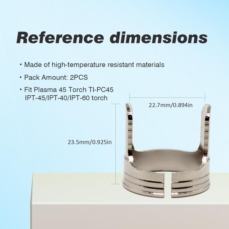 IPT-45 Torch Double Pointed Spacer Plasma Cutting Consumables for Habor