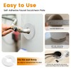 Aifeier ET 5pcs Round Wall Split Flange, Buckle Design Escutcheon