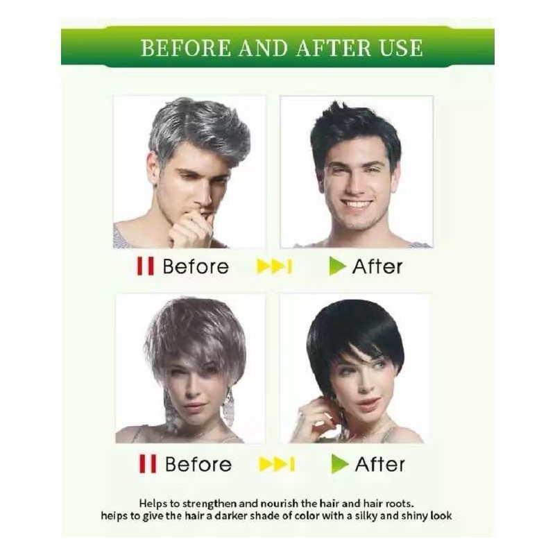 DEXE Black Hair Shampoo 400ML Instant Hair Blackening Hair Dye