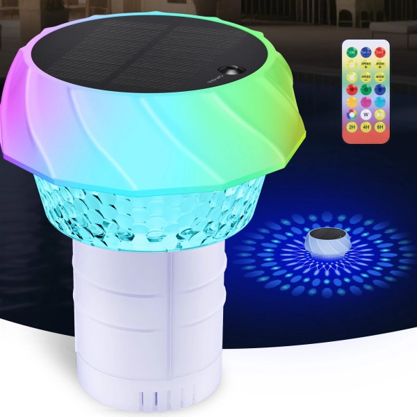 Unbranded Outdoor Solar LED Floating Pool Lights IP68 Waterproof Glowing