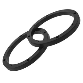 KONTONTY Speaker Spacer 6.5 Plastic Spacer Rings for Car Speakers 2pcs Mounting Adapter