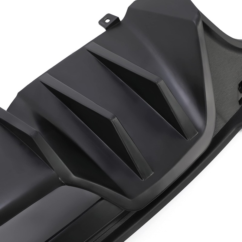HECASA Rear Diffuser Compatible with 2018-2022 Ford Mustang Bumper Lip