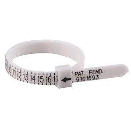 Ring Sizer Measure Finger Gauge Scale Measure Tool Finger Stick Wedding Ring Tester Ruler, Ring Finger Sizer Gauge, Ribbon Lead (1-17 US Sizes)