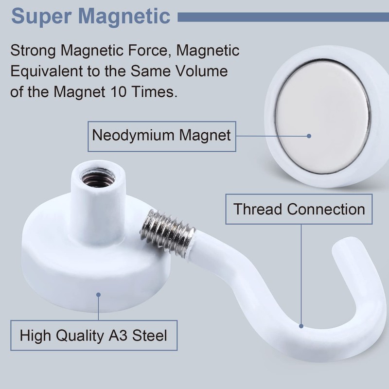 DIYMAG Magnetic Garage Hooks 6 Pack 30lbs 2026 Cruise Cabin