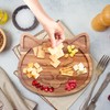 Funny Wooden Charcuterie Board Cute Cat Cheese Boards Cookie Plate