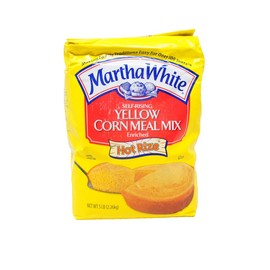 Martha White Yellow Corn Meal Mix, Enriched Self Rising Hot Rize, 5 LB