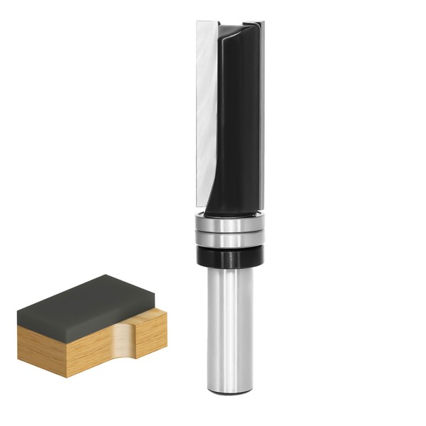 SICWOOD Pattern Flush Trim Router Bit 1/2 Inch Shank, 3/4"