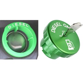 Diesel Fuel Cap for Dodge, Magnetic Ram Diesel Billet Aluminum Fuel Cap（Strong magnetism） for 2013-2018 Dodge Ram Truck 1500 2500 3500