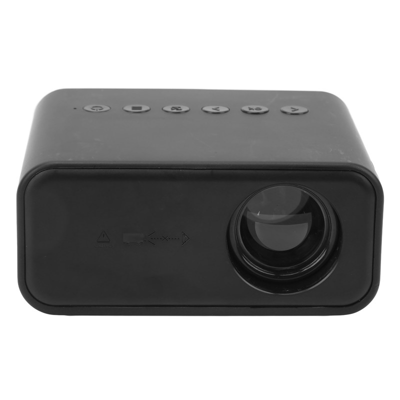 Mini Projector Black 1920x1080 Remote Control Inbuilt Speaker USB Powered