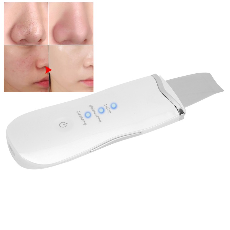 Rechargeable Ultrasonic Skin Scrubber Blackhead Removal Face Pore Cleaner Machine