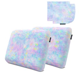 Imaginarium Cooling Memory Foam Fun Pillow with Cool-to-The-Touch Cover 2 Pack (Cotton Candy) Plus 2 Additional Pillow Covers