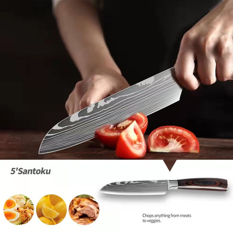 Hong Won Knife Set,3.5-8 Inch Set Boxed Knives,Premium German Stainless