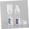 Healeved 2pcs Portable Refillable Pump Bottle for Facial Cleanser Transparent