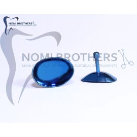 NOMI BROTHERS Corneal Eye Shield Stainless Steel Small 26mm X 17mm Laser Eye Protector 2 PCS