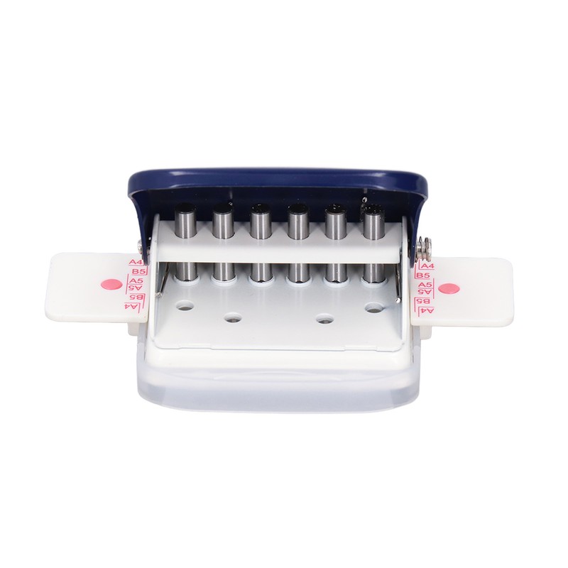 Hole Punch Dark Blue 6 Hole Portable Small Planner Hole