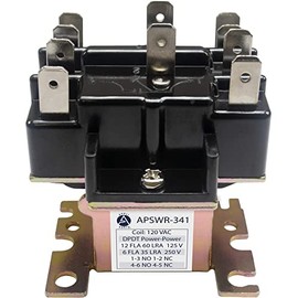 90341 Appli Parts General Purpose Switching Relay Double Pole Double Throw 110VAC Coil for HVAC applications and other general electrical installations APSR-341