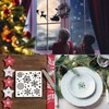 BTORER Reusable Plastic Drawing Stencils, Christmas Stencils for Scrapbooking, Photo