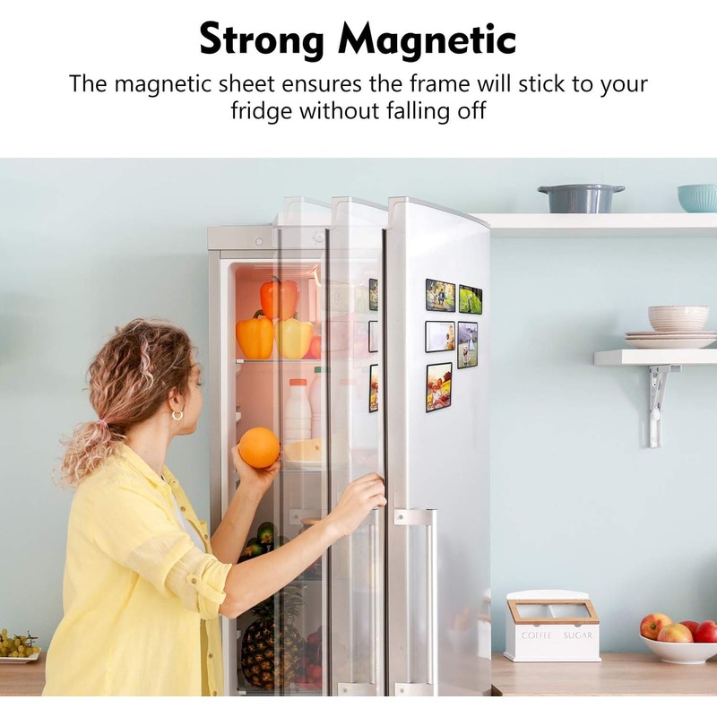 Magnetic Picture Frame, Magnetic Photo Frames for Refrigerator 4x6 inch,