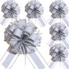 RONGZUBAT 6pcs 7inch Large Pull Bows Wrapping Pull Bow Ribbon