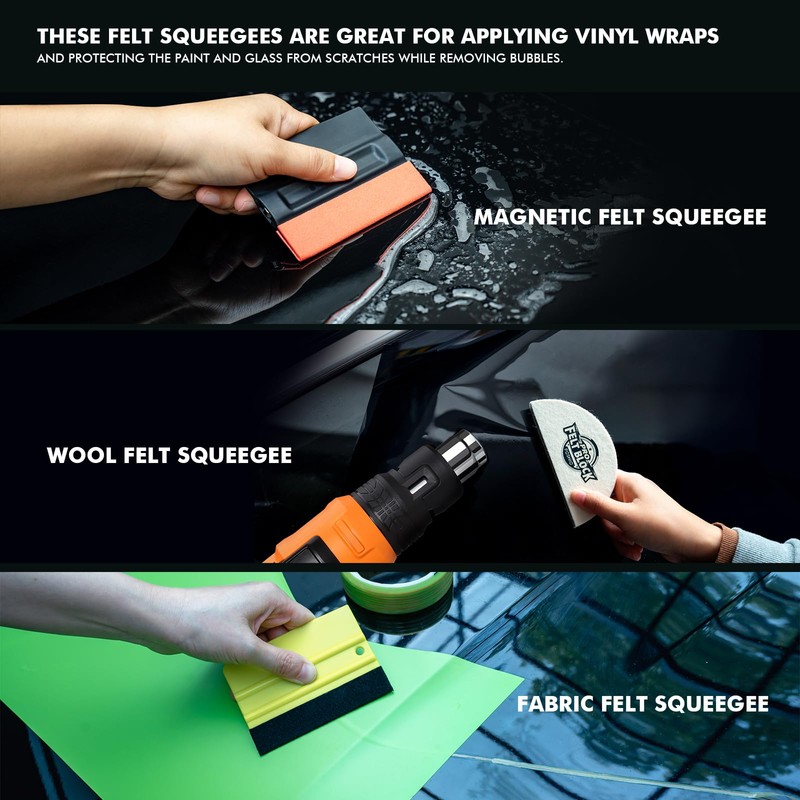 FOSHIO Vinyl Wrap Tool Kits Knife Less Tape 50m (164ft),