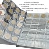 250 Pockets Coin Scrapbook, 10 Pages Leather Coins Collector's Book,