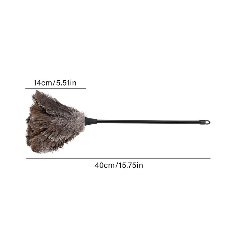 Reusable Handheld Ostrich Feathers Duster, Small Feathers Dusters for Cleaning,