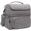 FlowFly Insulated Lunch Bag Adult Lunch Box Large Tote Double