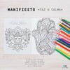 DREAMCO SUPPLIES: Libro Colorear Mandalas Antiestrés - Manifiesto - Paz