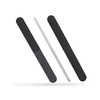 Professional Quality Nail File, Black 4 Way, White Center (100-180/240-600)