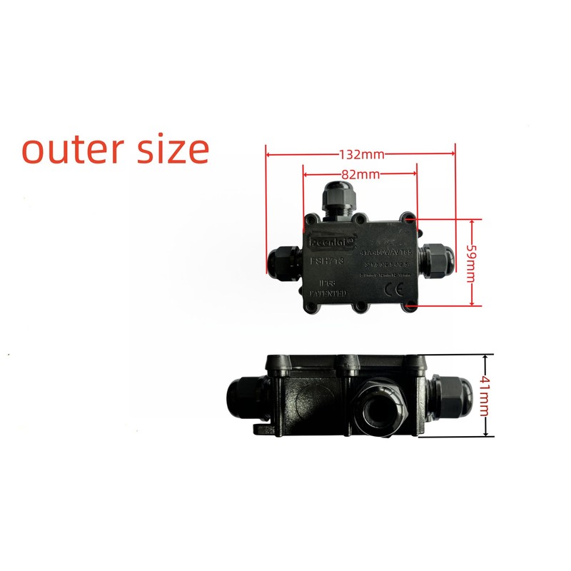 Junction Box Waterproof,Outdoor Junction Box, Waterproof Electrical Junction Box, IP68,
